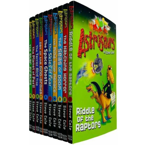 Steve Cole Astrosaurs Series Collection 10 Books Set Books 1 To 10